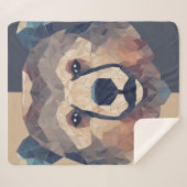 ベアヘッドローポリデザイン シェルパブランケット (正面(横))