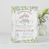 ベアベイビーシャワー招待状冒険が始まる 招待状 (スタンド正面)