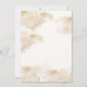 ベアベー男女兼用ビーシャワー私たちは心から待つことができる 招待状 (裏面)