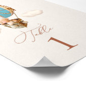 ベアホットエアバルーンテーブル番号ポスター ポスター (角)