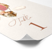 ベアホットエアバルーンテーブル番号ポスター ポスター (角)