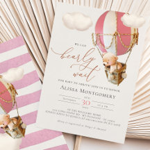 ベアホットエアバルーン招待状