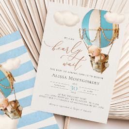 ベアホットエアバルーン招待状 招待状