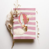 ベアホットエアバルーン招待状 招待状