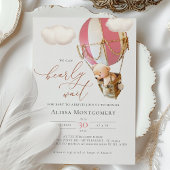 ベアホットエアバルーン招待状 招待状