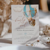 ベアホットエアバルーン招待状 招待状