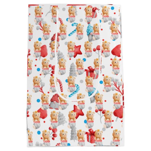 ベアホリデーカスタマイズ ミディアムペーパーバッグ (裏面)