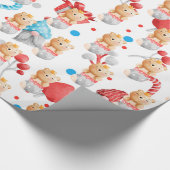 ベアホリデーカスタマイズ ラッピングペーパー (角)