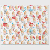 ベアホリデーカスタマイズ ラッピングペーパー (フラット)