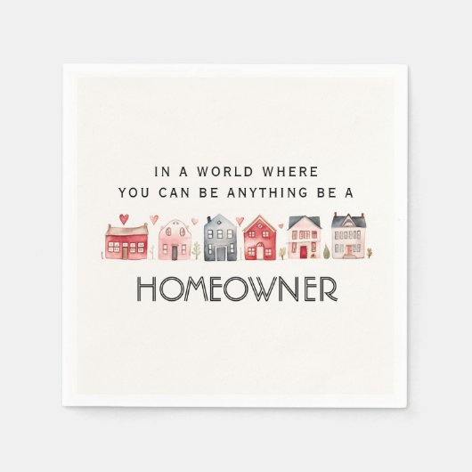 ベアホームオーナーエスティ実在スオープンハウス スタンダードカクテルナプキン (正面)