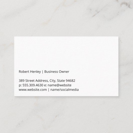 ベアホールディングワインボトル | 木製板 名刺 (裏面)