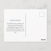 ベアボタニカルヴィンテージアンティークウッドランド自然 ポストカード (裏面)