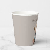 ベアボホモダンベージュベビーシャワー 紙コップ (右)