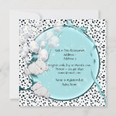 ベアボーイベビーシャワーテディ 招待状 (裏面)