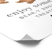 ベアボーイ女の子ツインズ – 1st誕生日 – トリートサイン ポスター (角)