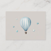 ベアボーイ赤ちゃんシャワー予約リクエスト エンクロージャーカード (裏面)