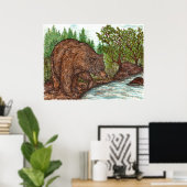 ベアポスター ポスター (ホームオフィス)