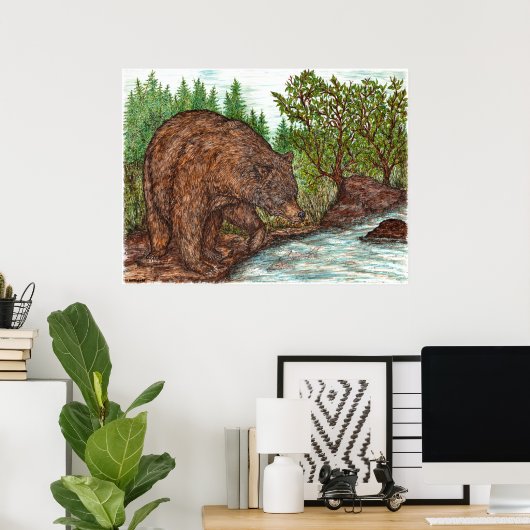 ベアポスター ポスター (ホームオフィス)