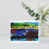 ベアポストカード付きソーシャル散水ホール ポストカード (スタンド正面)