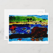 ベアポストカード付きソーシャル散水ホール ポストカード (正面/裏面)