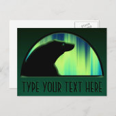 ベアポストカード先住民オーロラベアアートポストカード ポストカード (正面/裏面)