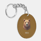 ベアポートレートキーチェーン キーホルダー (正面左)