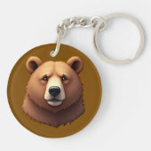 ベアポートレートキーチェーン キーホルダー (裏面)