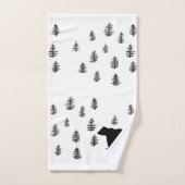 ベアマウンテンパターン浴用タオルセット バスタオルセット (ハンドタオル)