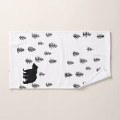 ベアマウンテンパターン浴用タオルセット バスタオルセット (ハンドタオル)