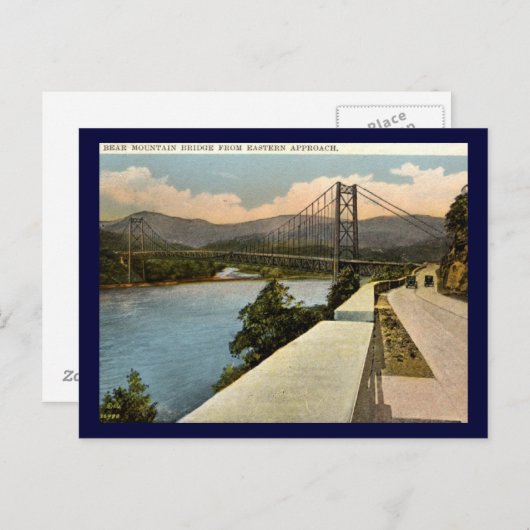 ベアマウンテンブリッジ,ニューヨーク1920sヴィンテージ ポストカード (正面/裏面)
