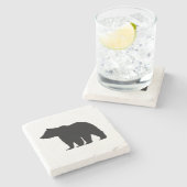 ベアマウンテンマーブルストーンコースター ストーンコースター (横)