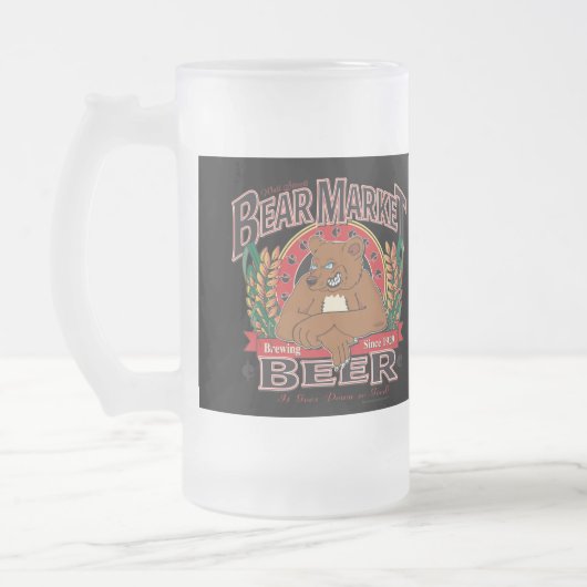 ベアマーケットビール フロストグラスビールジョッキ (左)