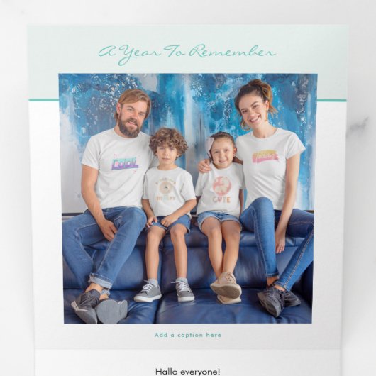 ベアメリークリスマス5写真フェスティバルニュースレター 三つ折りクリスマスカード (内部最初)