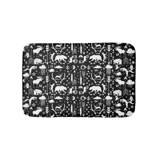 ベアモダンキツネディアボーイズルーム バスマット (正面)