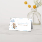 ベアモダンバルーン1stバースデーテント座席表 プレイスカード (正面)