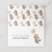 ベアモダンバルーン1stバースデーテント座席表 プレイスカード (外部開封)