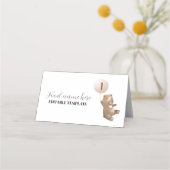 ベアモダンバルーン1stバースデーテント座席表 プレイスカード (正面)