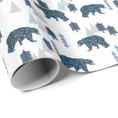 ベアモダン男の赤ちゃん ラッピングペーパー (ロールコーナー)