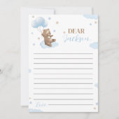 ベアモダン誕生日タイムカプセルメッセージカード サンキューカード (正面)