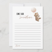 ベアモダン誕生日タイムカプセルメッセージカード サンキューカード (正面)