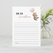 ベアモダン誕生日タイムカプセルメッセージカード サンキューカード (スタンド正面)