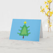 ベアラインズ ウィリー クリスマス ツリー カード (黄色い花)