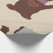 ベアラッピング紙ベビーギフトラッピング ラッピングペーパー (角)