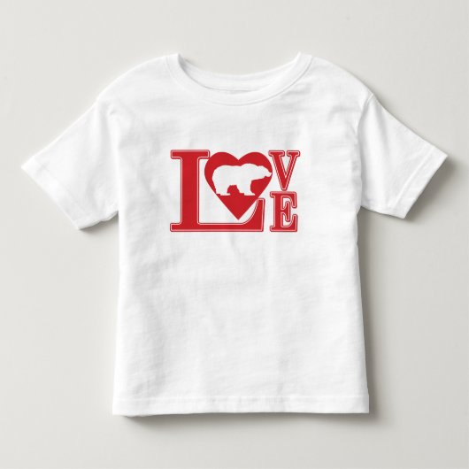 ベアラブハート トドラーTシャツ (正面)