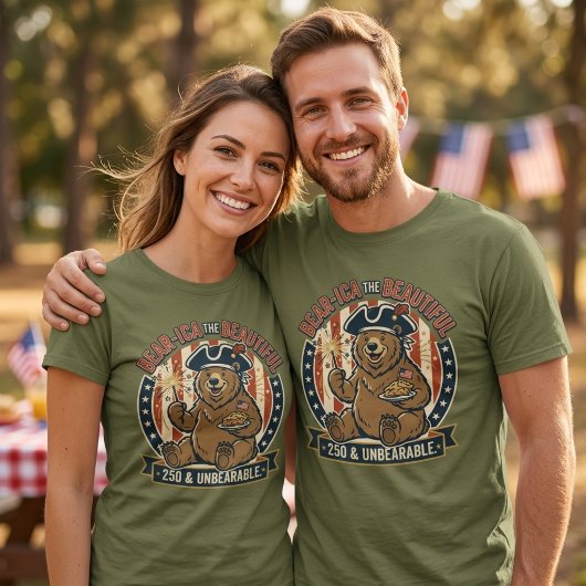 ベアリカ・ザ・ビューティフル250周年記念 Tシャツ