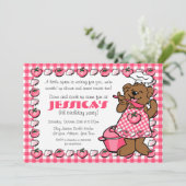 ベアリトルシェフパーティの招待状 招待状 (スタンド正面)