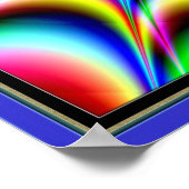 ベアリングカラーで黒い中心をパルシング ポスター (角)