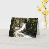 ベアリング秋アットグレイシャーナショナルパーク カード (黄色い花)