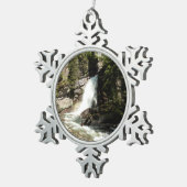 ベアリング秋アットグレイシャーナショナルパーク スノーフレークピューターオーナメント (右)