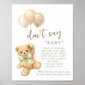 ベアリーウェイトベイビーシャワー Don't Say Baby ポスター (正面)
